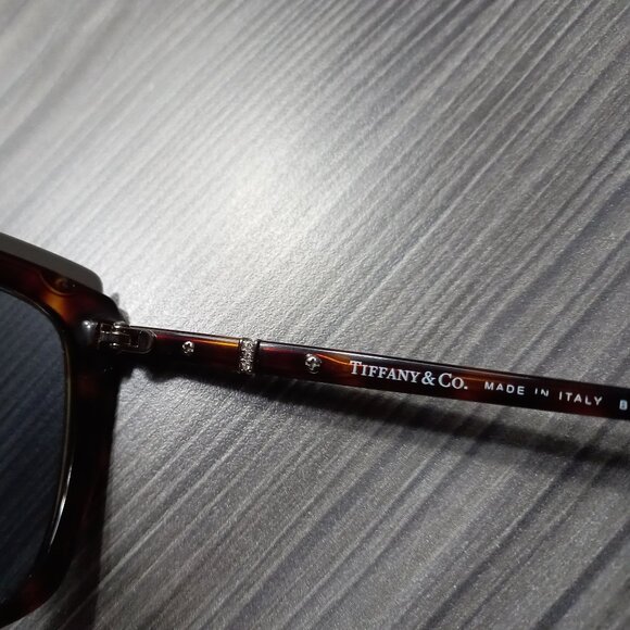 Tiffany & Co. Tortoise Shell Sunglasses with Silver Accents - Picture 12 of 12